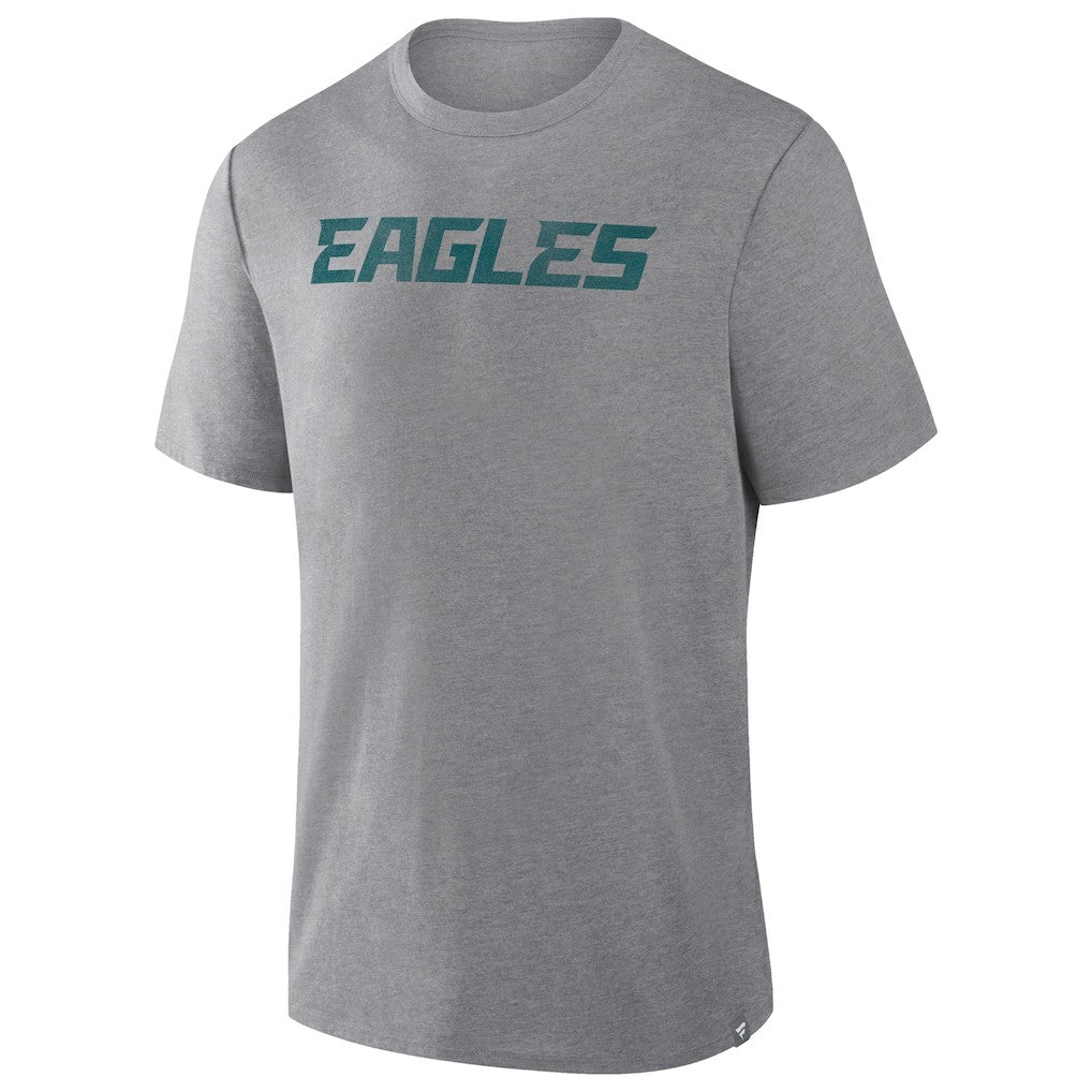 Philadelphia Eagles Pass Rush Tri-Blend T-Shirt Heather Gray | Fanatics