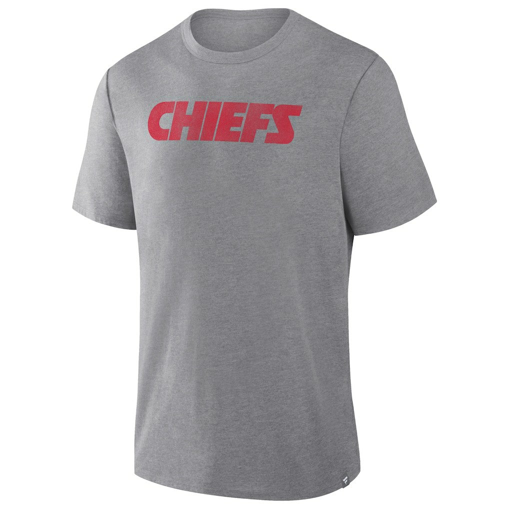 Kansas City Chiefs Pass Rush Tri-Blend T-Shirt Heather Gray | Fanatics