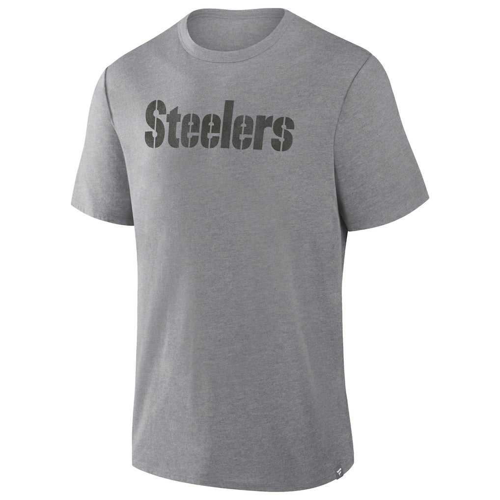 Pittsburgh Steelers Pass Rush Tri-Blend T-Shirt Heather Gray | Fanatics
