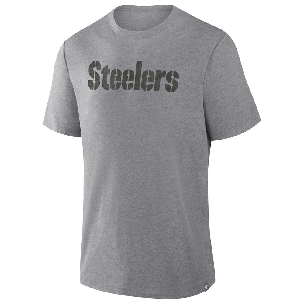 Pittsburgh Steelers Pass Rush Tri-Blend T-Shirt Heather Gray | Fanatics