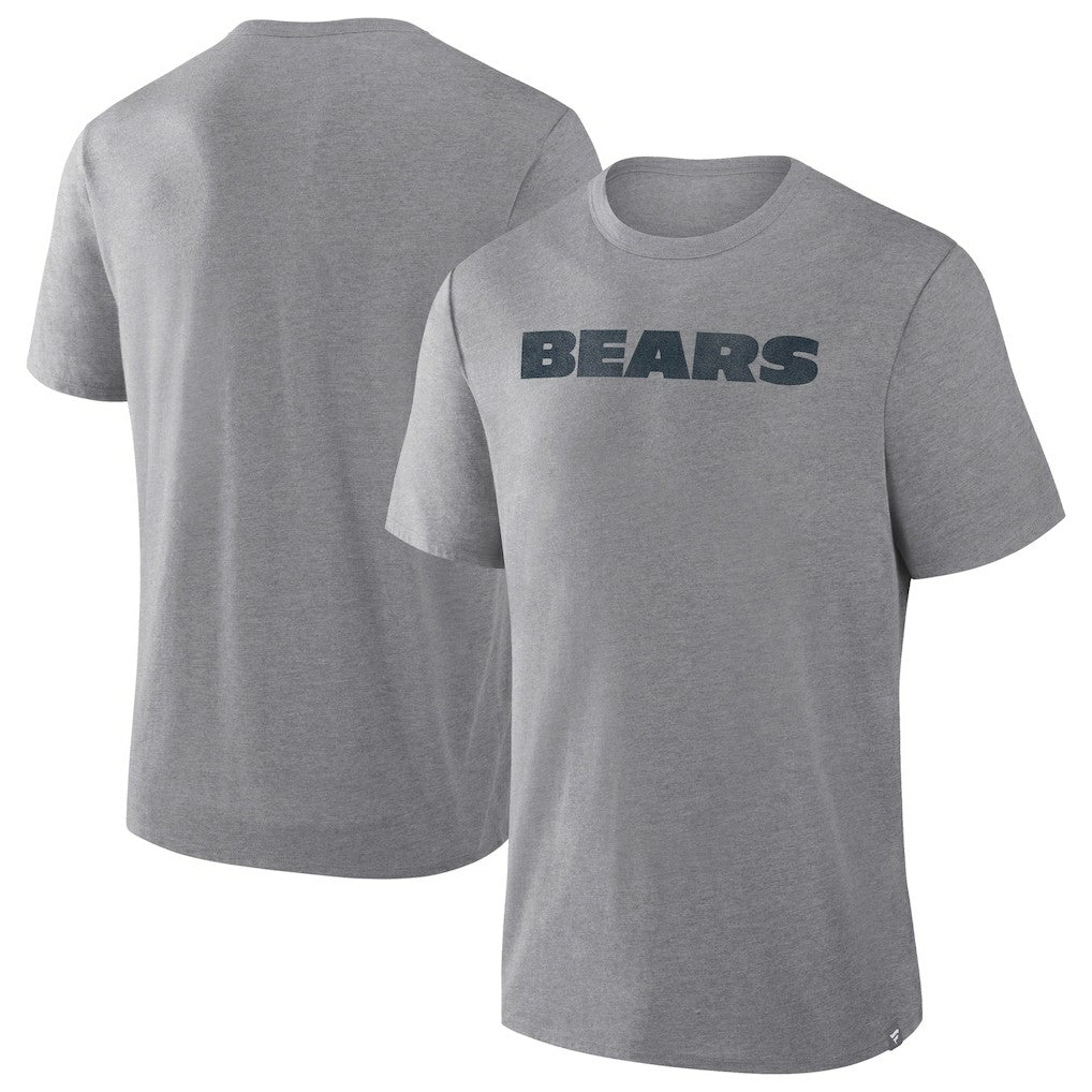 Chicago Bears Pass Rush Tri-Blend T-Shirt Heather Gray | Fanatics