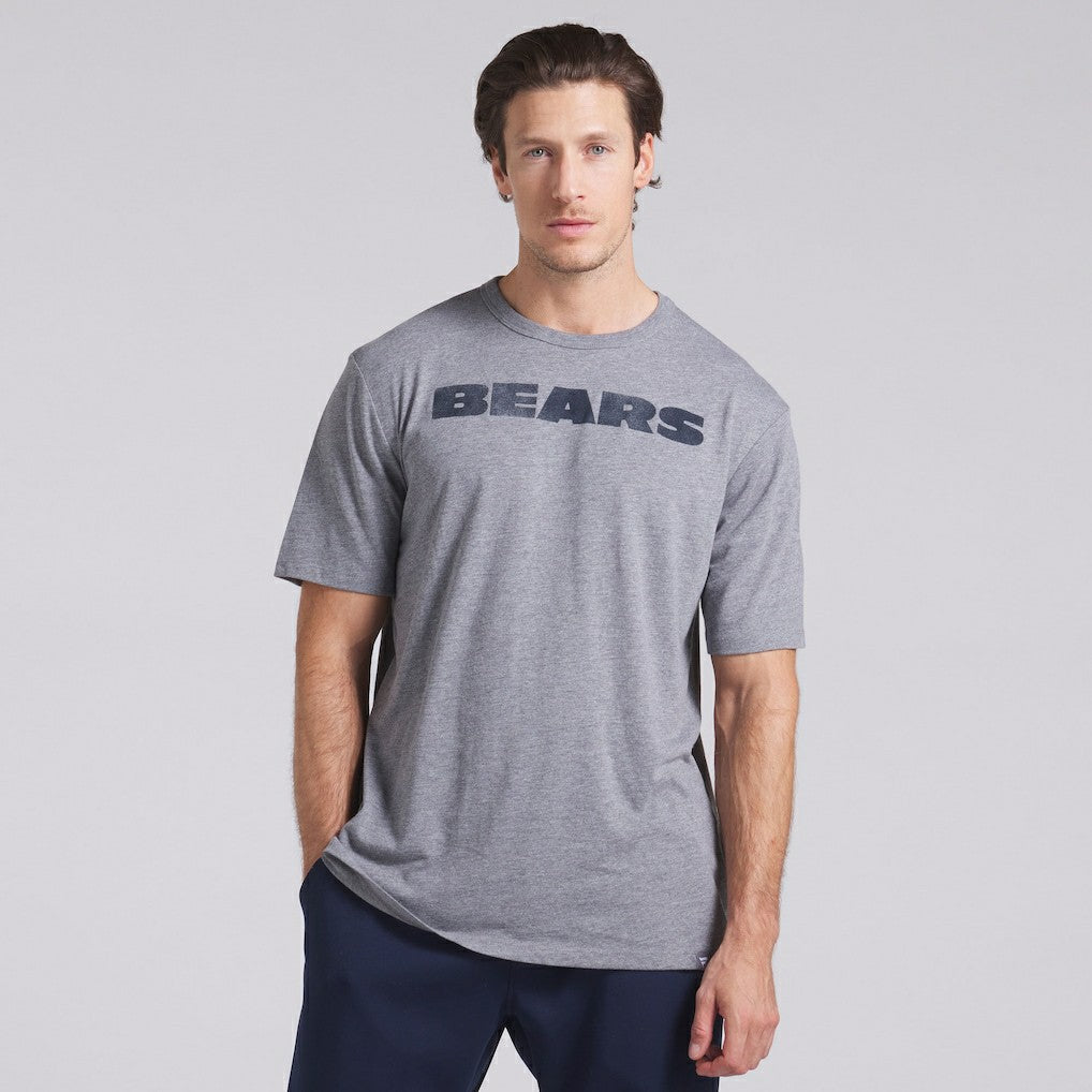 Chicago Bears Pass Rush Tri-Blend T-Shirt Heather Gray | Fanatics
