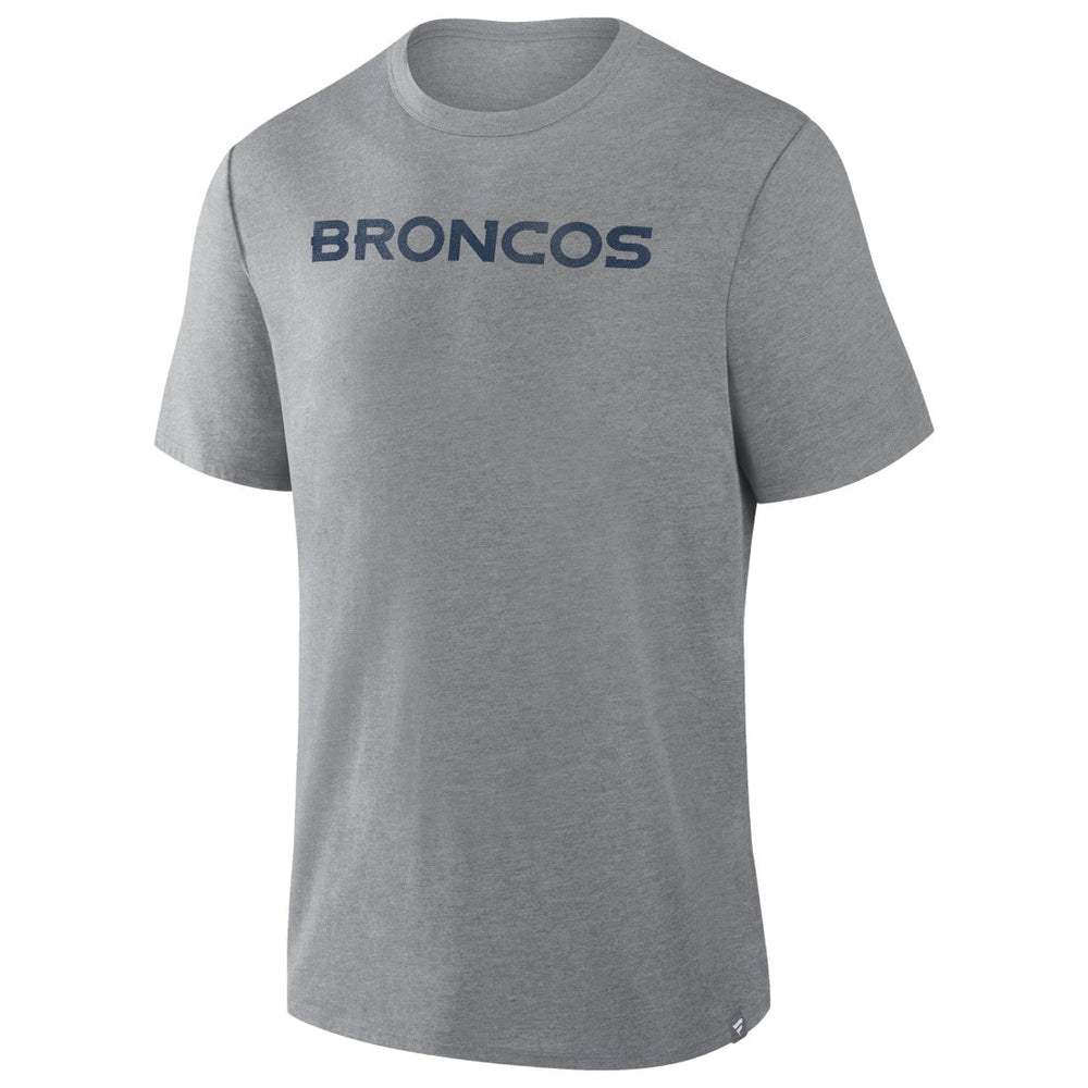 Denver Broncos Pass Rush Tri-Blend T-Shirt Heather Gray | Fanatics