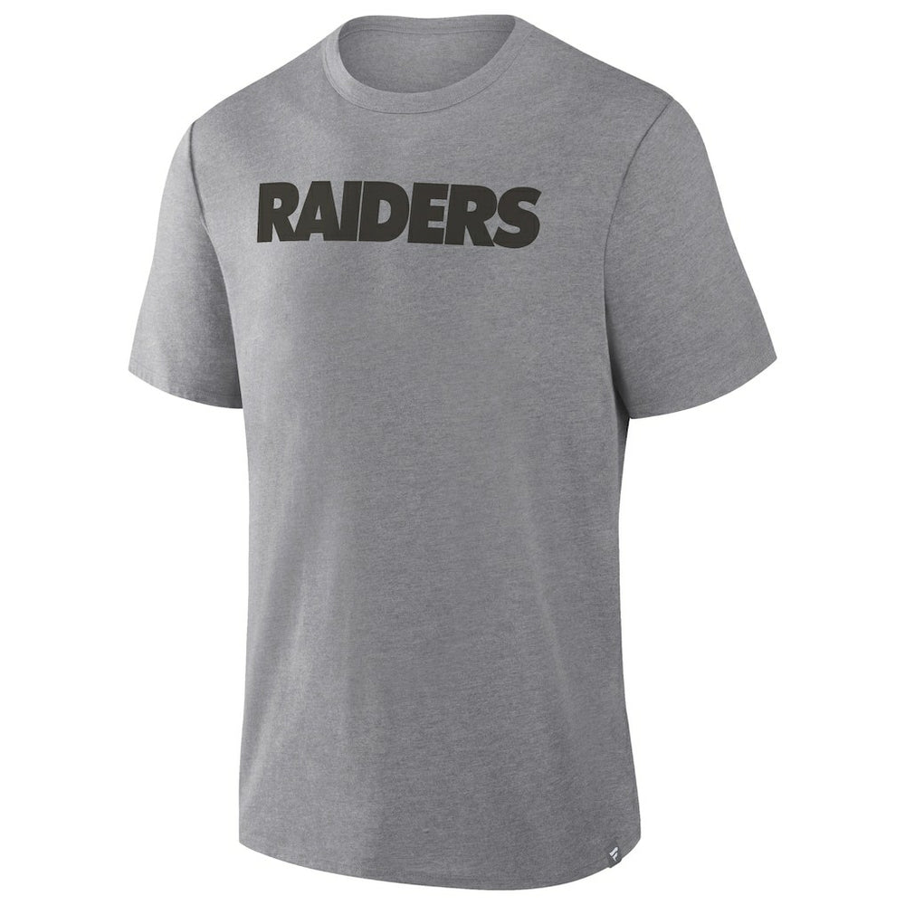 Las Vegas Raiders Pass Rush Tri-Blend T-Shirt Heather Gray | Fanatics