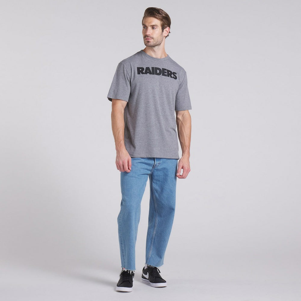 Las Vegas Raiders Pass Rush Tri-Blend T-Shirt Heather Gray | Fanatics