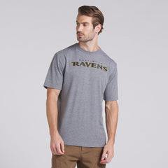 Baltimore Ravens Pass Rush Tri-Blend T-Shirt Heather Gray | Fanatics