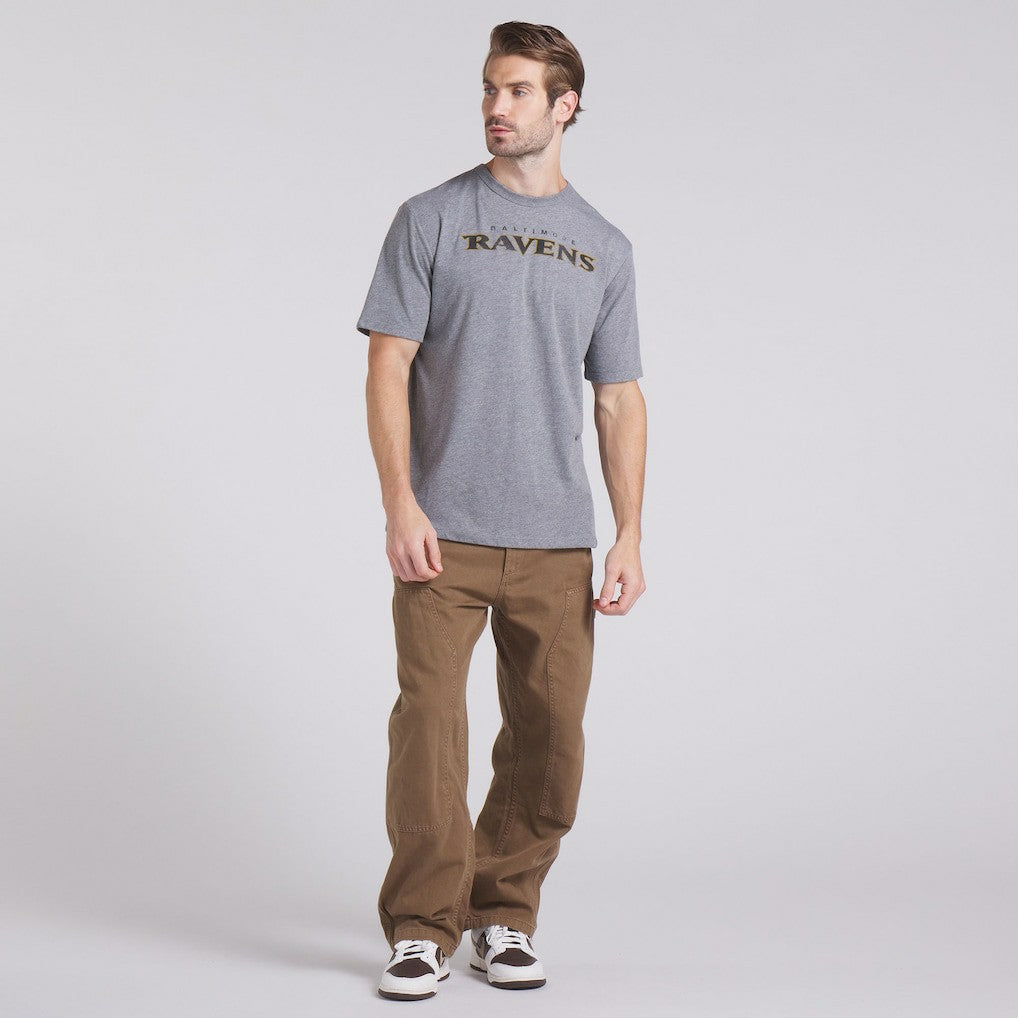 Baltimore Ravens Pass Rush Tri-Blend T-Shirt Heather Gray | Fanatics