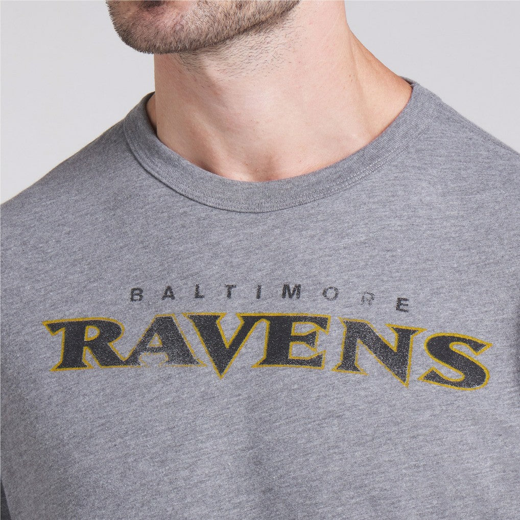 Baltimore Ravens Pass Rush Tri-Blend T-Shirt Heather Gray | Fanatics