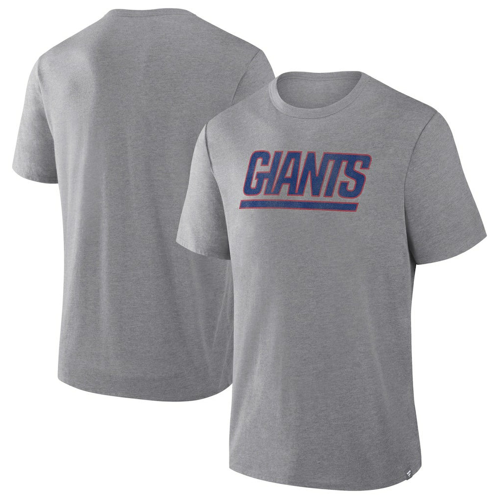 New York Giants Pass Rush Tri-Blend T-Shirt Heather Gray | Fanatics