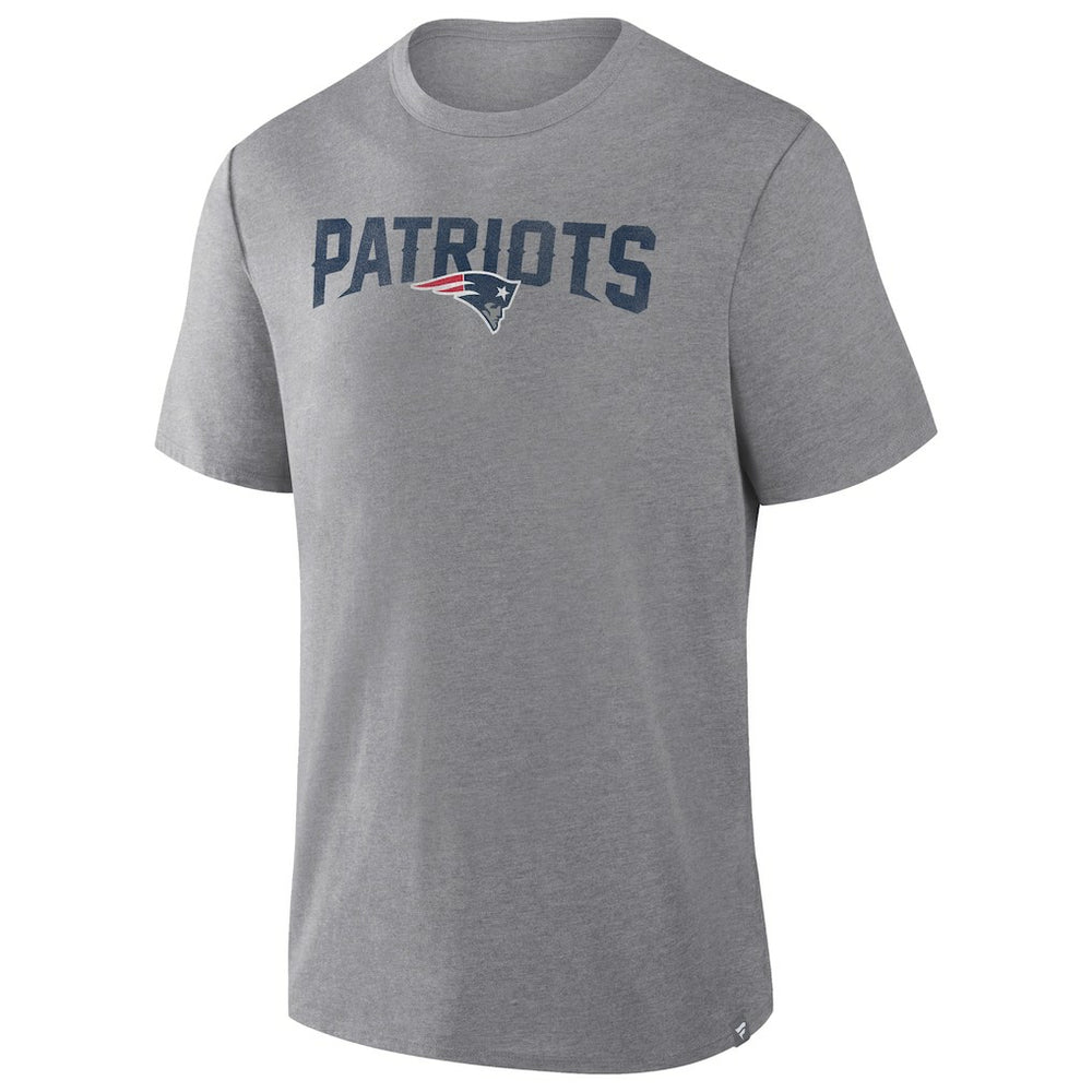 New England Patriots Pass Rush Tri-Blend T-Shirt Heather Gray | Fanatics