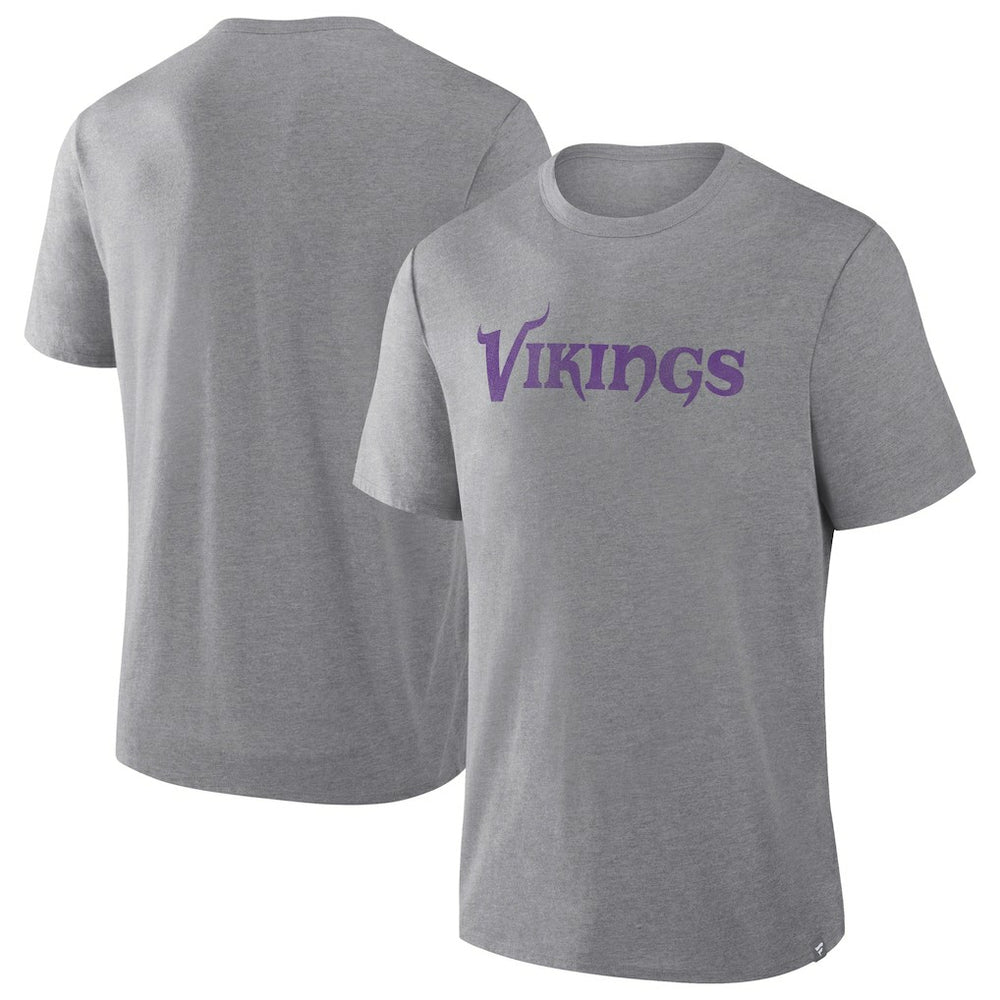 Minnesota Vikings Pass Rush Tri-Blend T-Shirt Heather Gray | Fanatics