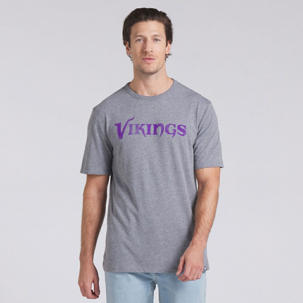 Minnesota Vikings Pass Rush Tri-Blend T-Shirt Heather Gray | Fanatics