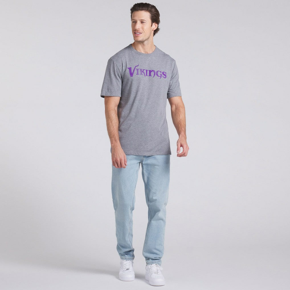 Minnesota Vikings Pass Rush Tri-Blend T-Shirt Heather Gray | Fanatics