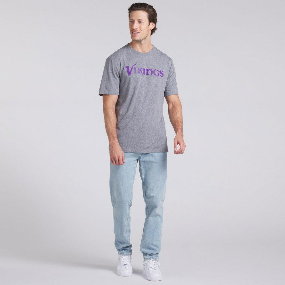 Minnesota Vikings Pass Rush Tri-Blend T-Shirt Heather Gray | Fanatics