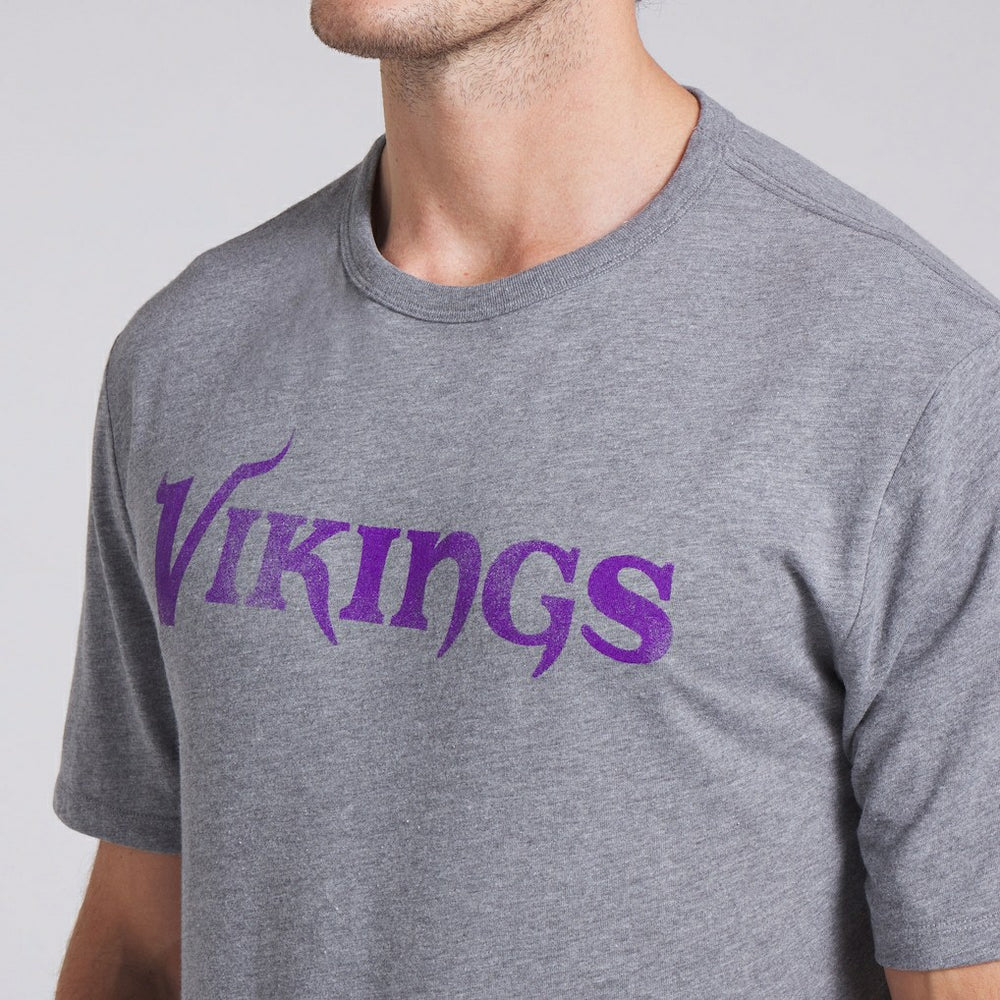Minnesota Vikings Pass Rush Tri-Blend T-Shirt Heather Gray | Fanatics