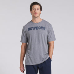 Dallas Cowboys Pass Rush Tri-Blend T-Shirt Heather Gray | Fanatics