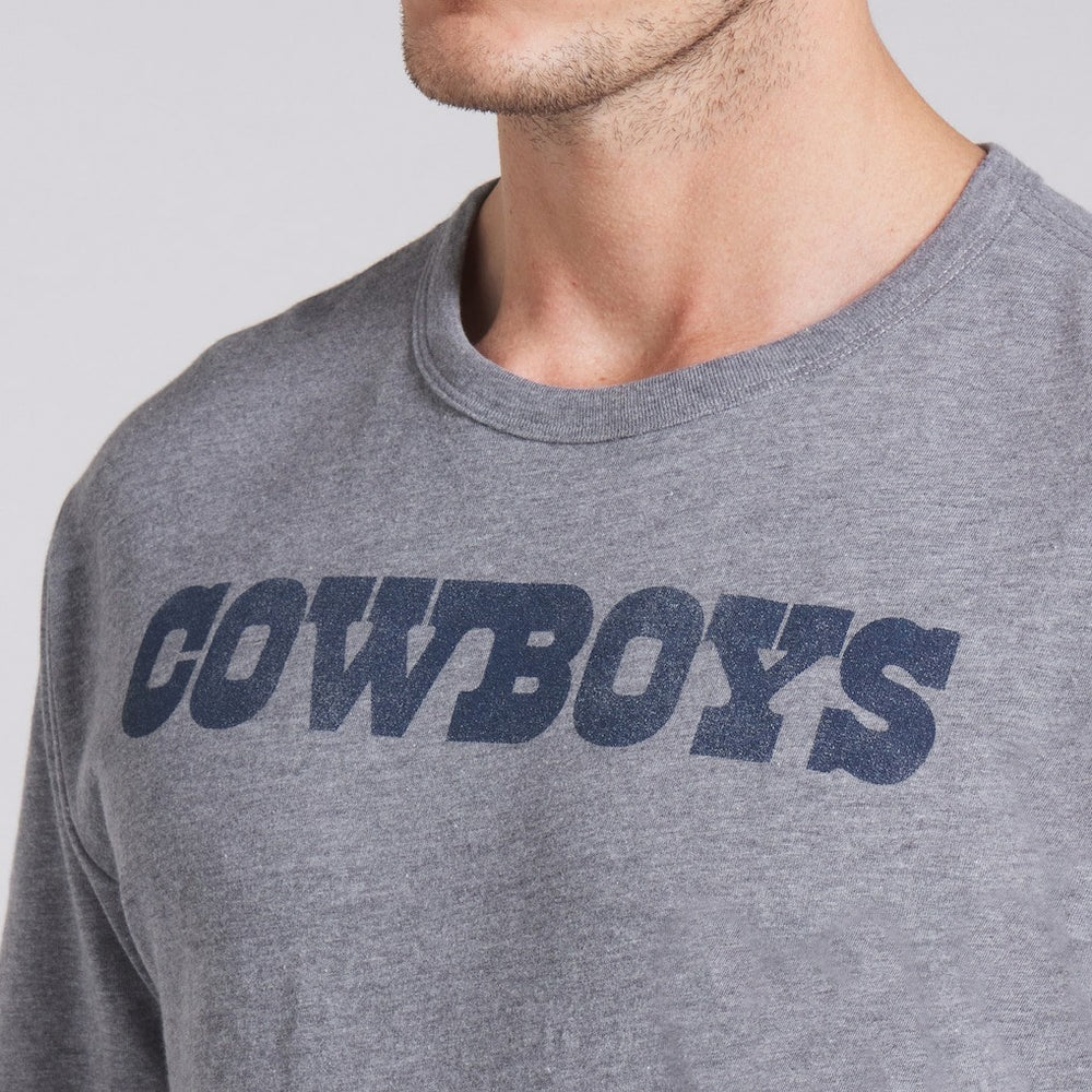 Dallas Cowboys Pass Rush Tri-Blend T-Shirt Heather Gray | Fanatics