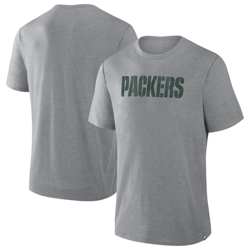 Green Bay Packers Pass Rush Tri-Blend T-Shirt Heather Gray | Fanatics