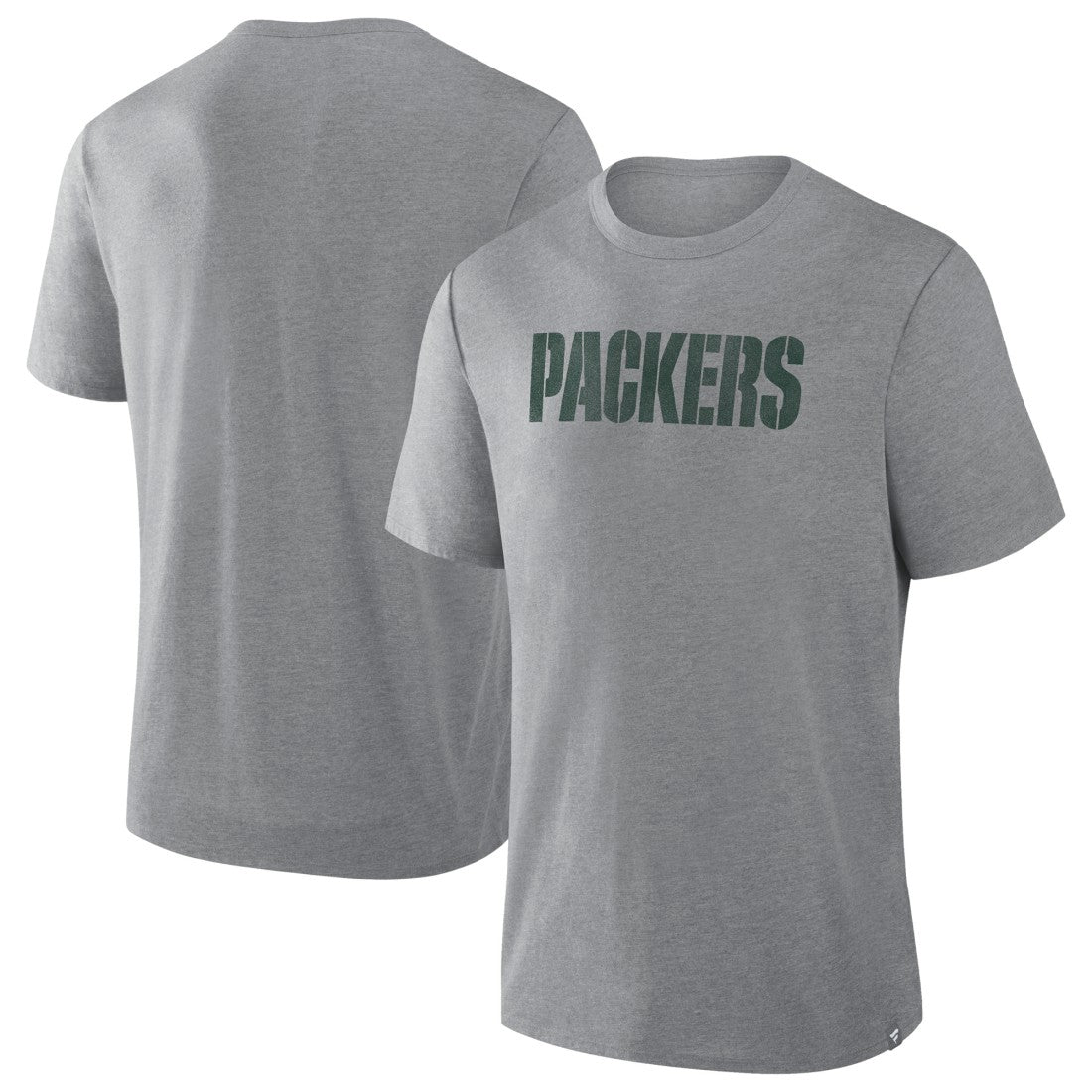 Green Bay Packers Pass Rush Tri-Blend T-Shirt Heather Gray | Fanatics