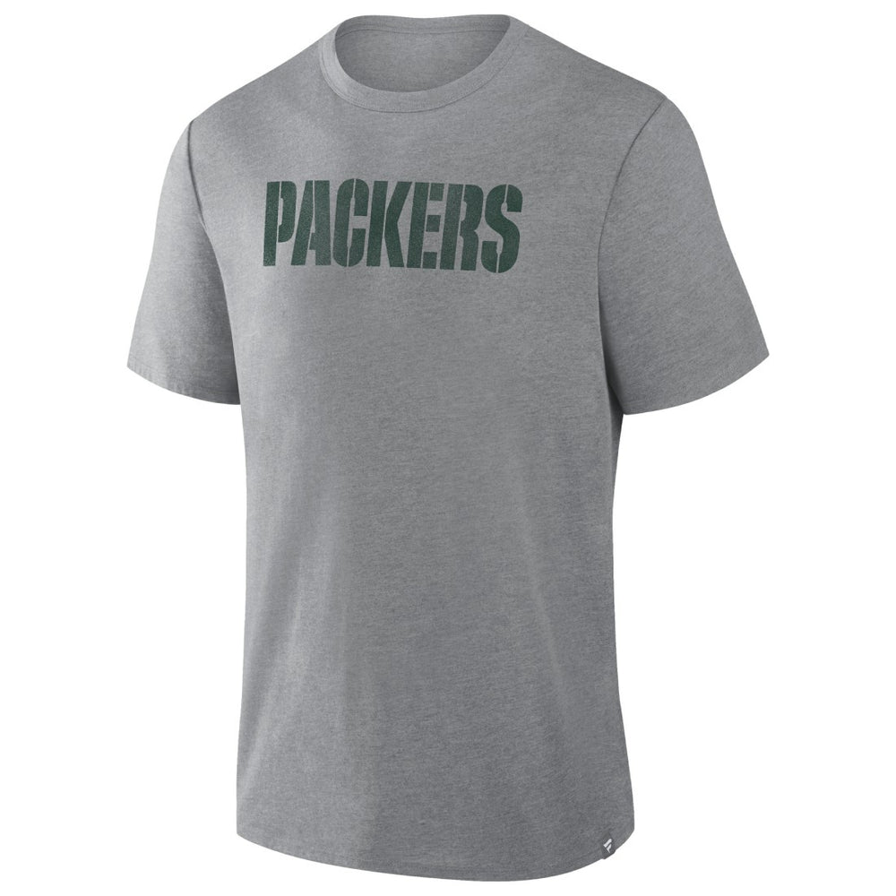 Green Bay Packers Pass Rush Tri-Blend T-Shirt Heather Gray | Fanatics
