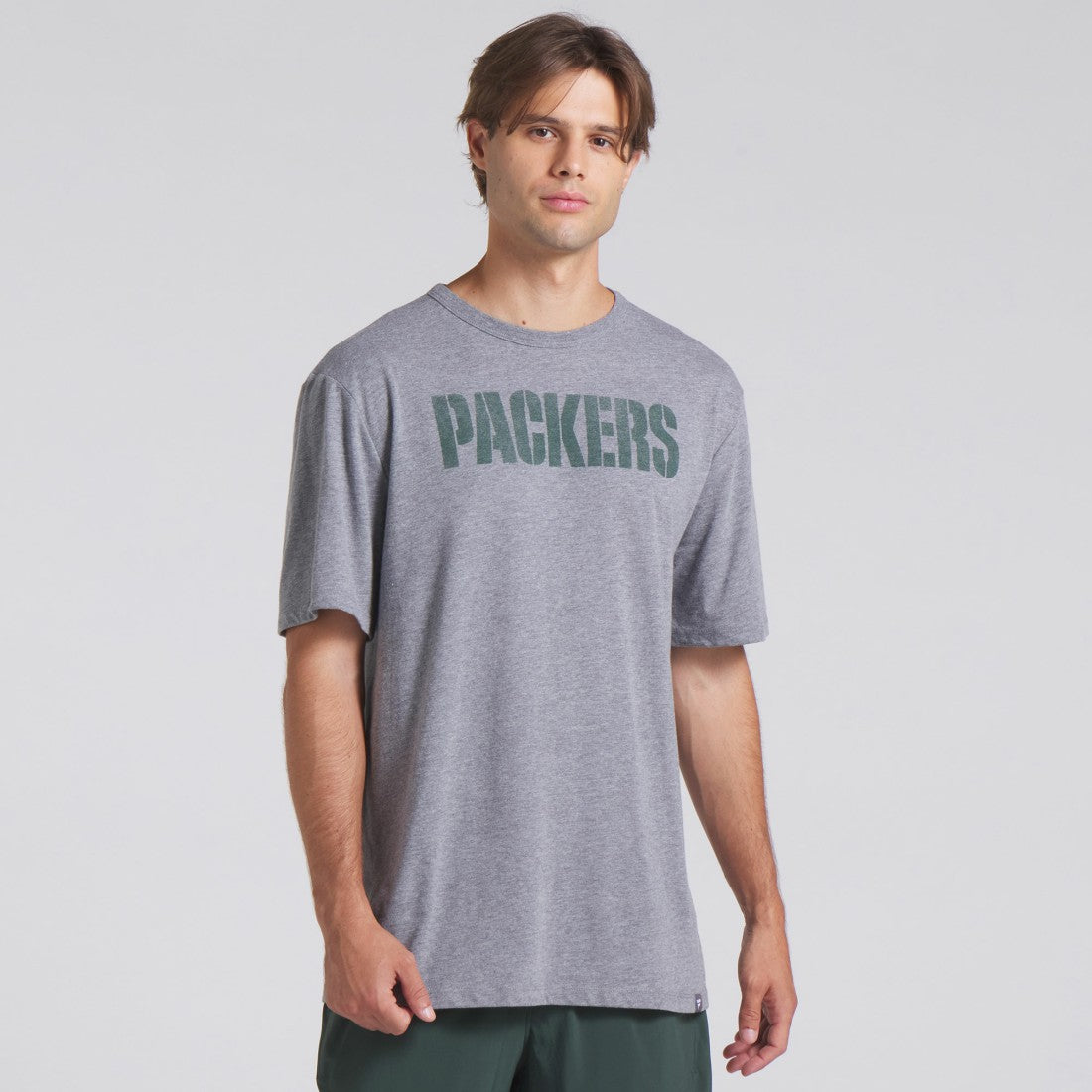 Green Bay Packers Pass Rush Tri-Blend T-Shirt Heather Gray | Fanatics