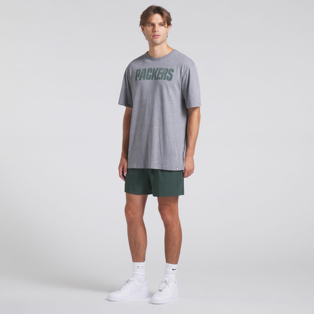 Green Bay Packers Pass Rush Tri-Blend T-Shirt Heather Gray | Fanatics