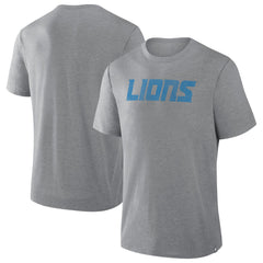 Detroit Lions Pass Rush Tri-Blend T-Shirt Heather Gray | Fanatics