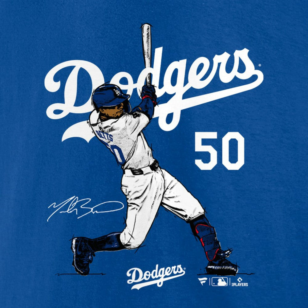 Mookie Betts Los Angeles Dodgers Player Swing T-Shirt - MLB