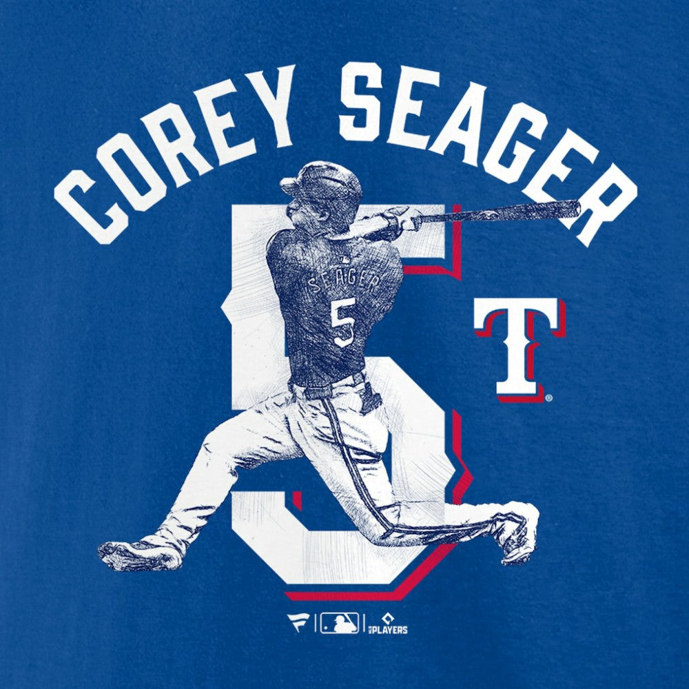 Corey Seager Texas Rangers Player Swing T-Shirt - MLB