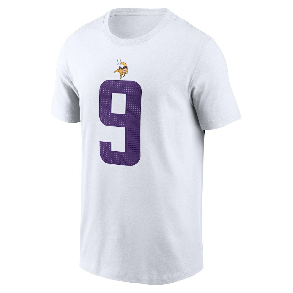 J.J. McCarthy Minnesota Vikings Player Name & Number T-Shirt White | Nike for Sale