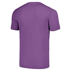 J.J. McCarthy Minnesota Vikings Homage Unisex Caricature Player Tri-Blend T-Shirt Purple | NFL