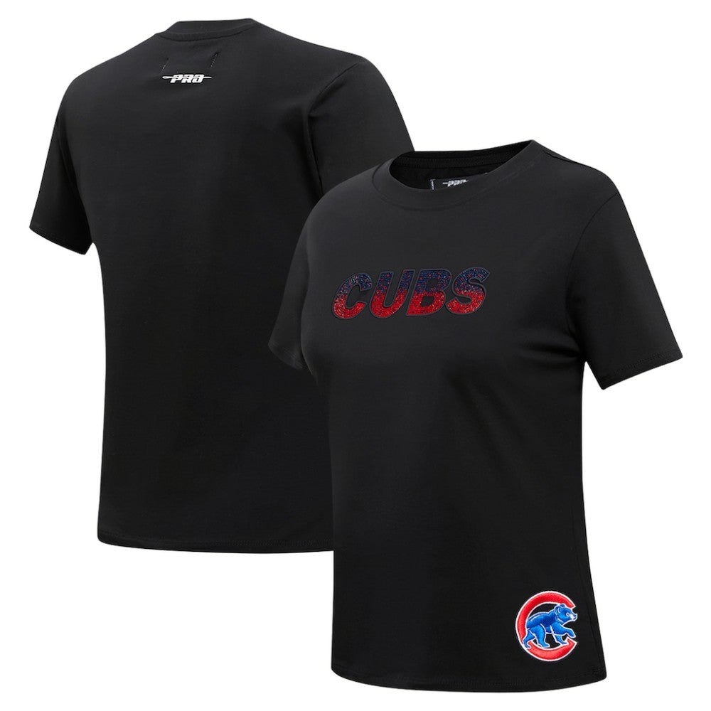 Chicago Cubs Pro Standard Women's Rhinestone Slim Fit T-Shirt - MLB