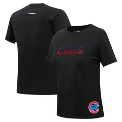 Chicago Cubs Pro Standard Women's Rhinestone Slim Fit T-Shirt - MLB