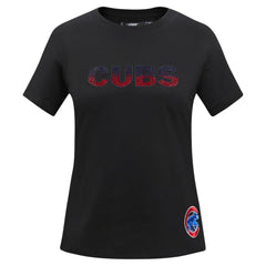 Chicago Cubs Pro Standard Women's Rhinestone Slim Fit T-Shirt - MLB