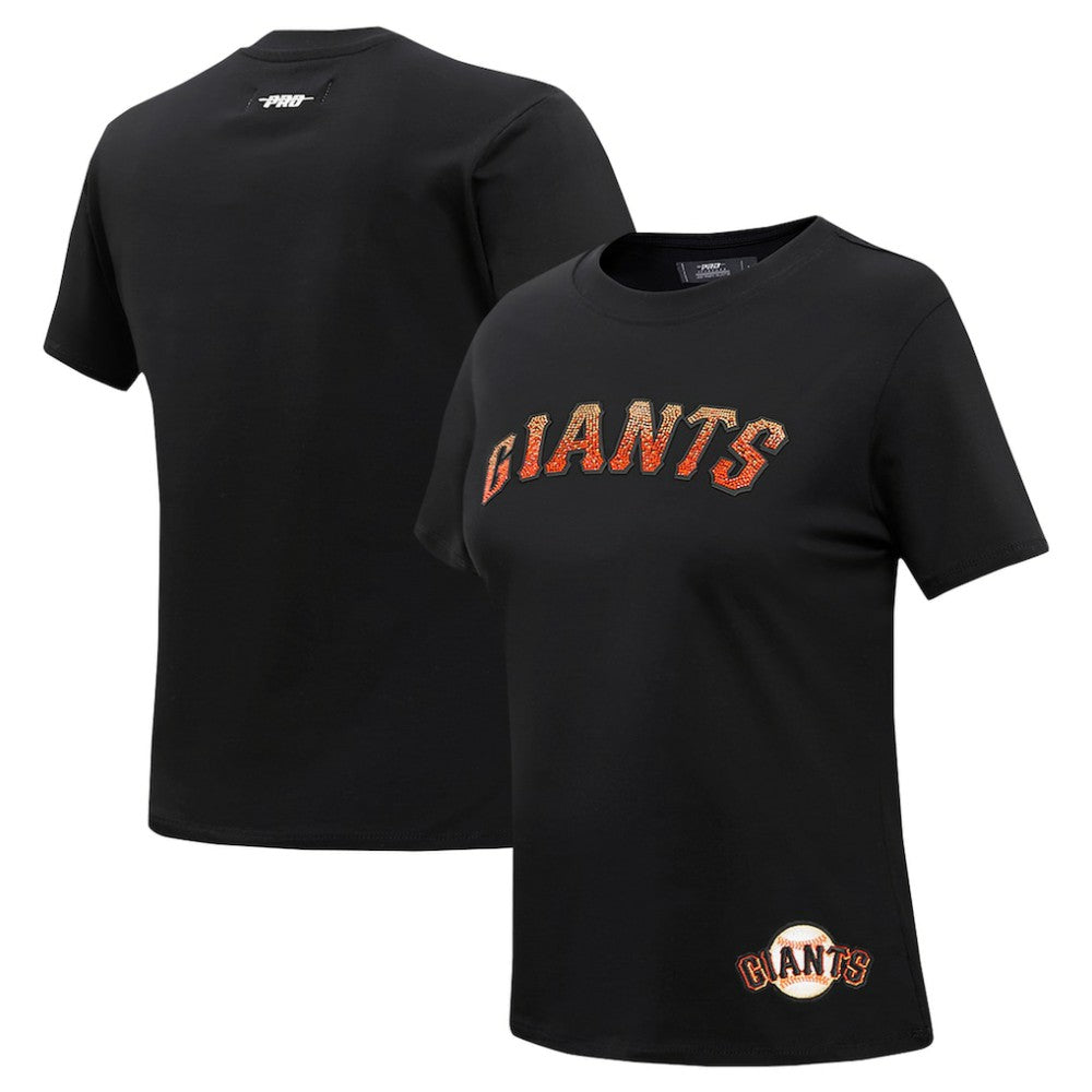 San Francisco Giants Pro Standard Women's Rhinestone Slim Fit T-Shirt - MLB