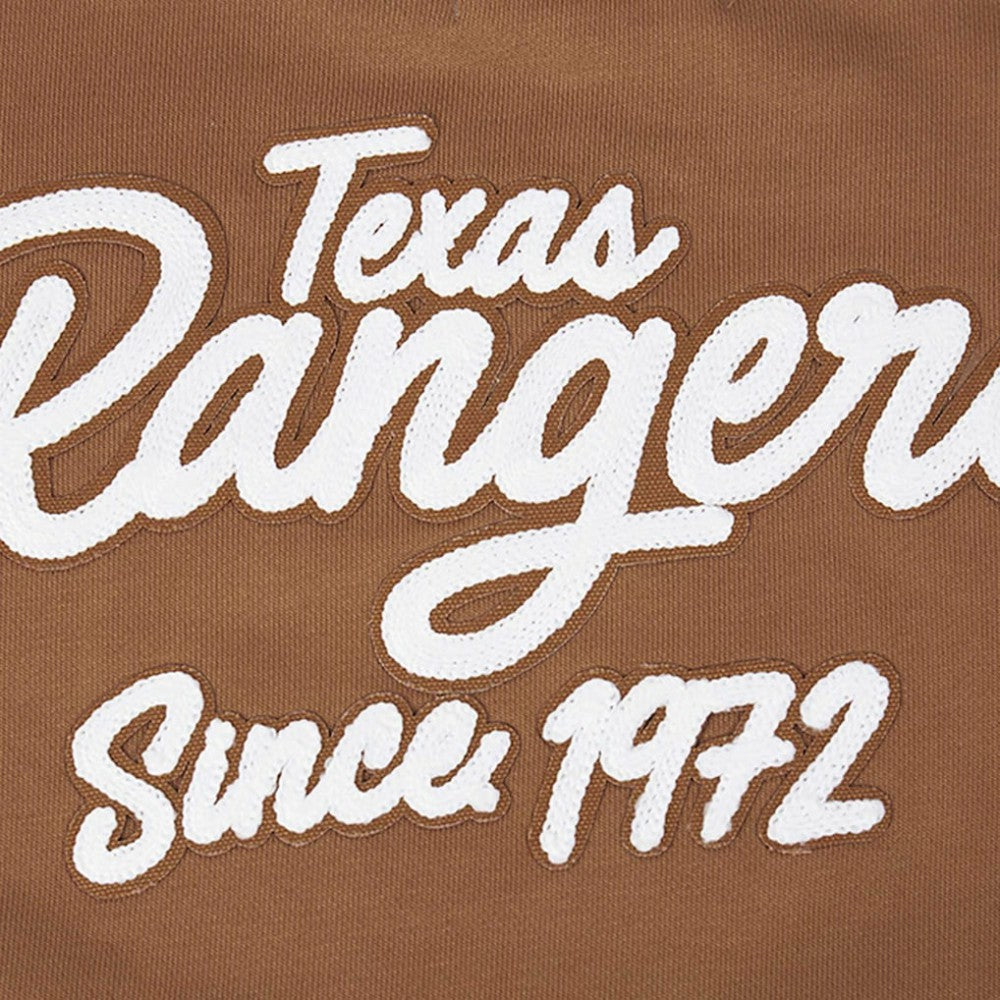 Texas Rangers Pro Standard Women's Paint The City Pullover Cropped Sweatshirt - MLB