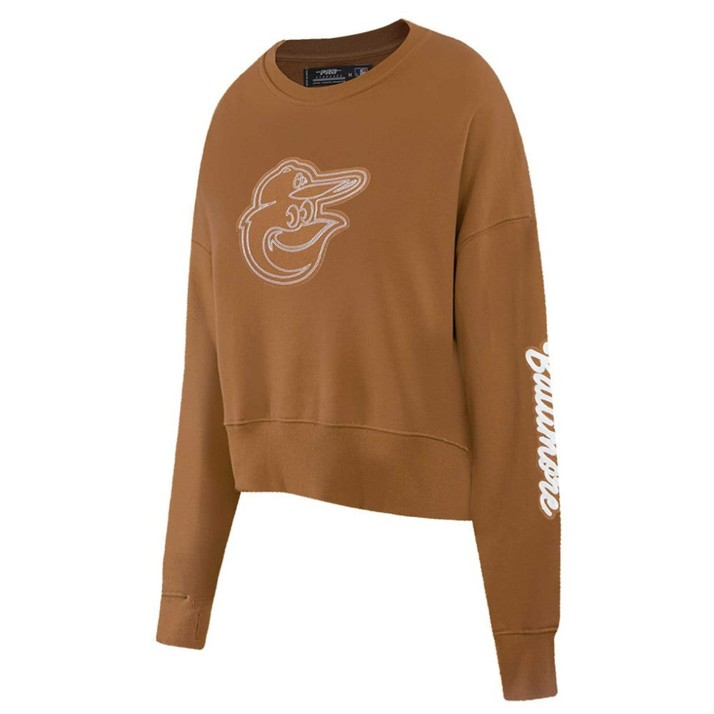 Baltimore Orioles Pro Standard Women's Paint The City Pullover Cropped Sweatshirt - MLB