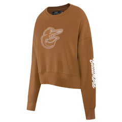 Baltimore Orioles Pro Standard Women's Paint The City Pullover Cropped Sweatshirt - MLB