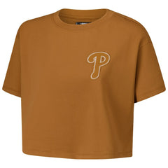Philadelphia Phillies Pro Standard Women's Paint The City Cropped Boxy T-Shirt - MLB