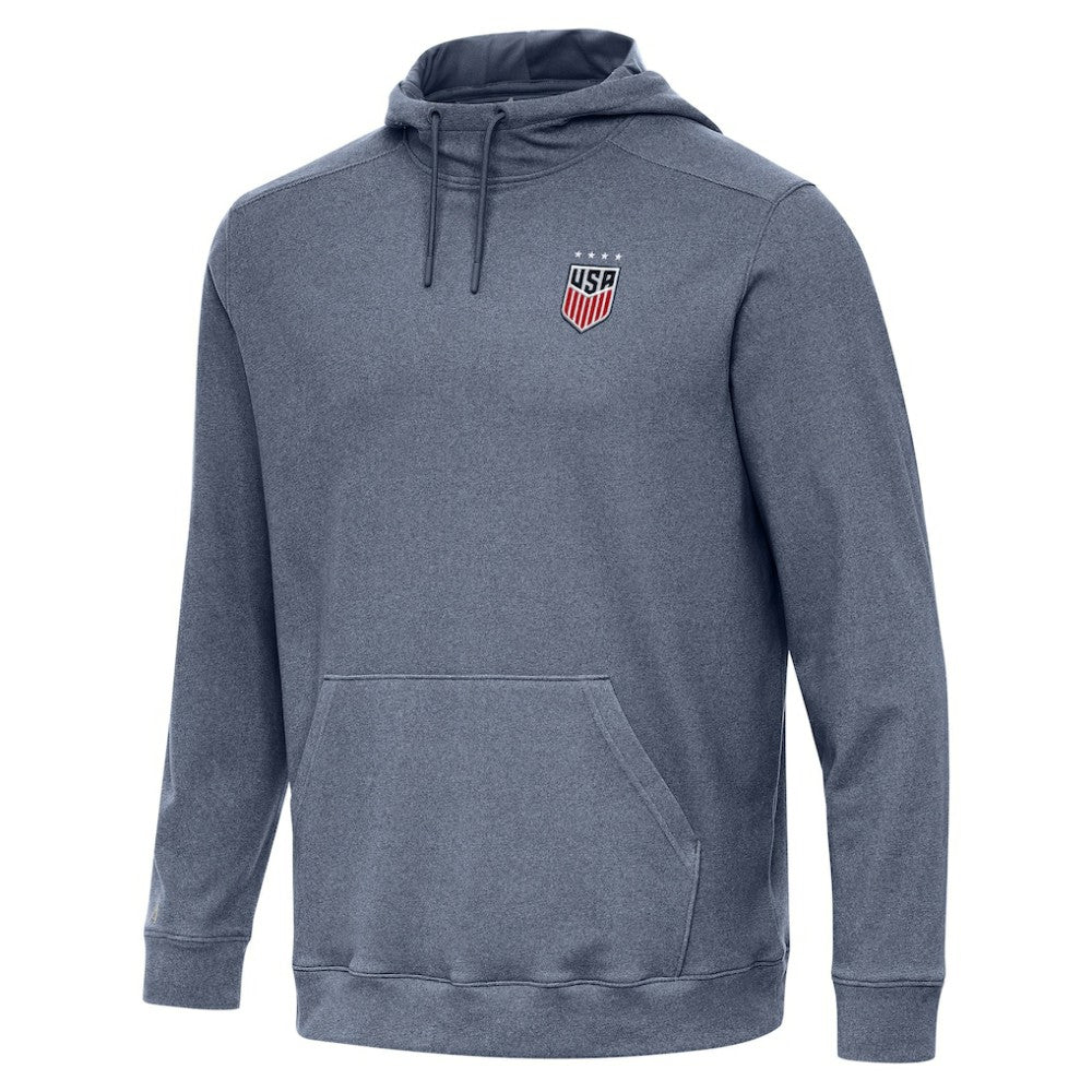 USWNT Antigua Cloud Pullover Hoodie Heather Navy - FIFA World CUP