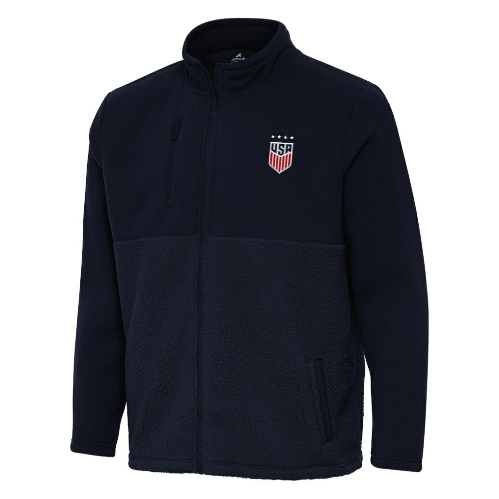 USWNT Antigua Daily Fused Full-Zip Jacket Navy - FIFA World CUP