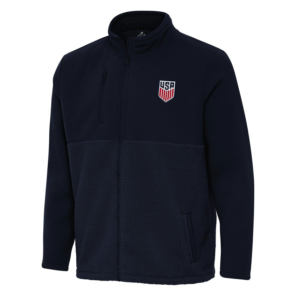 USMNT Antigua Daily Fused Full-Zip Jacket Navy - FIFA World CUP