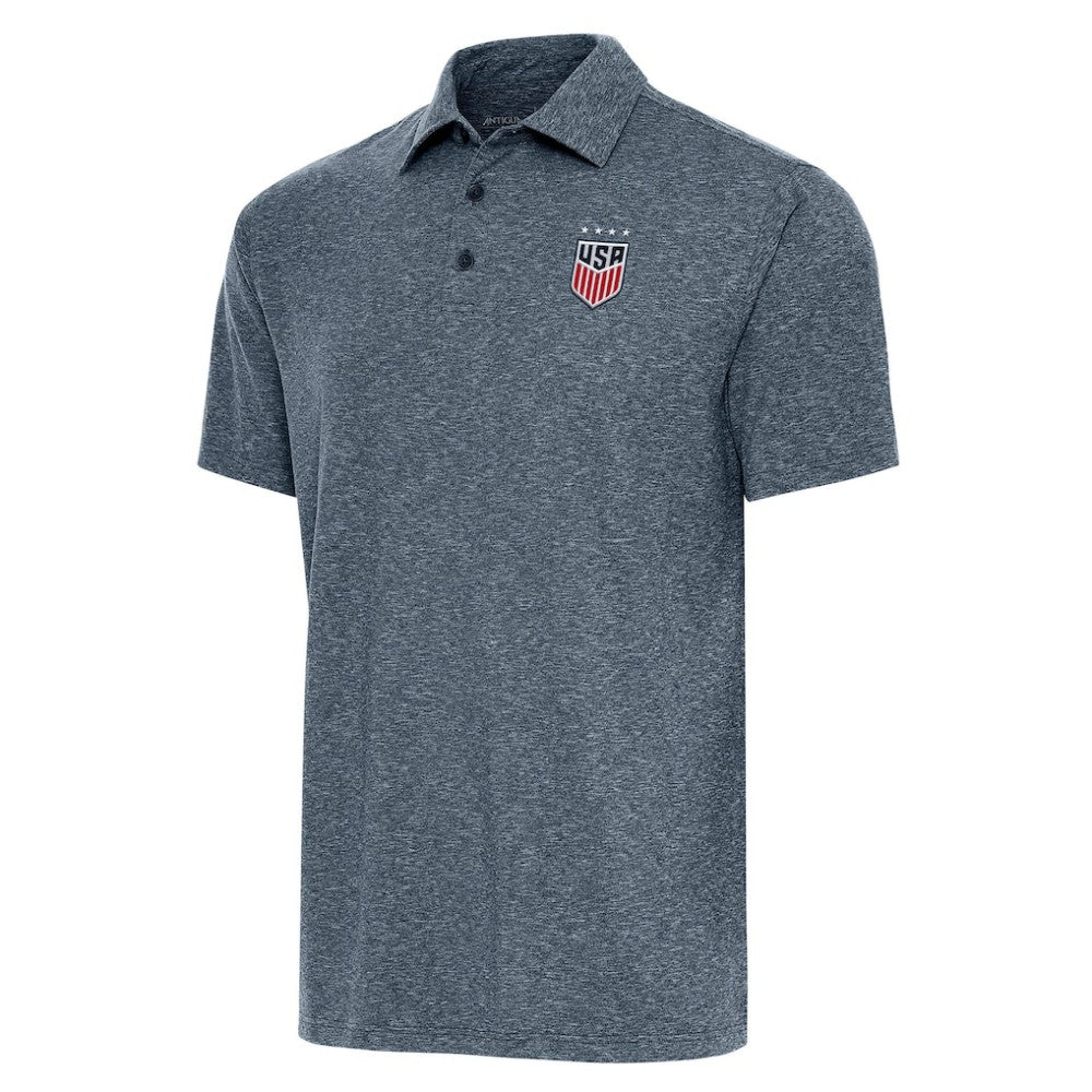 USWNT Antigua Par 3 Polo Heather Navy - FIFA World CUP