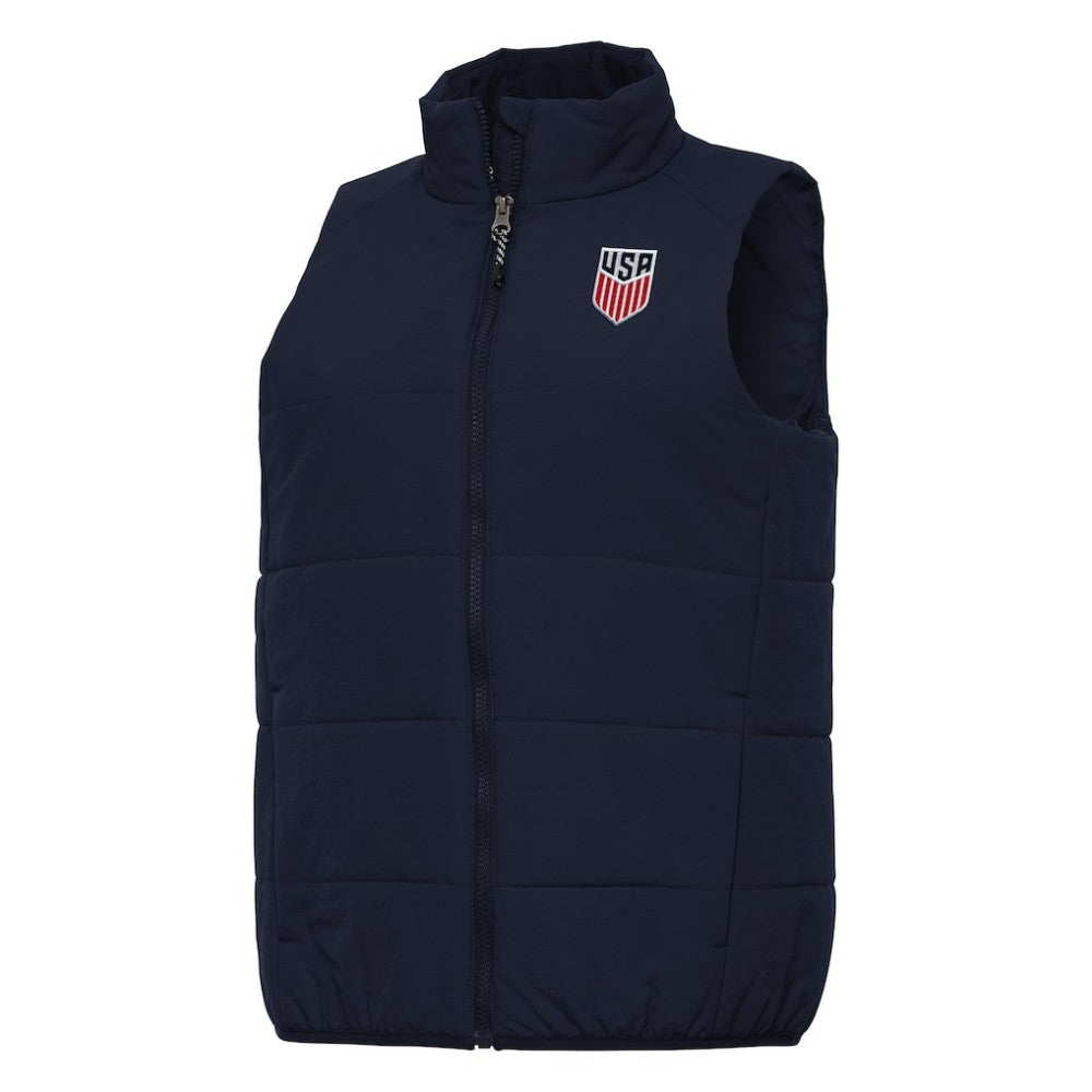 USMNT Antigua Women's Experience Full-Zip Vest Navy - FIFA World CUP
