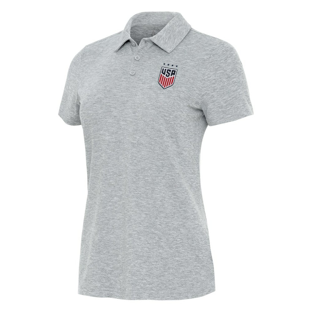 USWNT Antigua Women's Matter Polo Heather Gray - FIFA World CUP