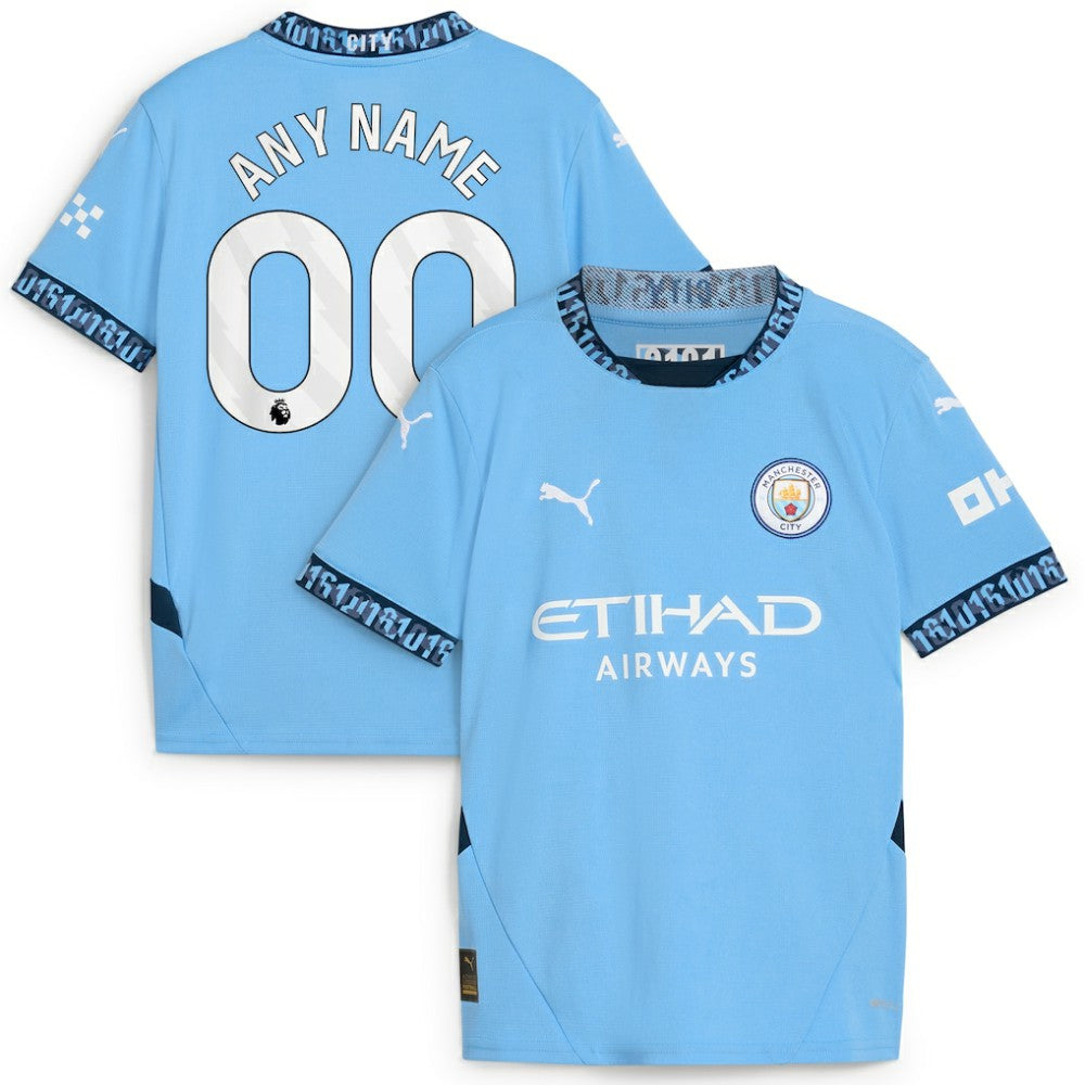 Manchester City Youth 2024/25 Home Replica Custom Jersey Light Blue | Puma Online