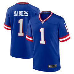Malik Nabers New York Giants Game Player Jersey Royal | Nike for Sale