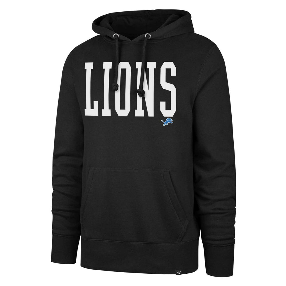Detroit Lions '47 Dime Headline Pullover Hoodie Black | 47 brand