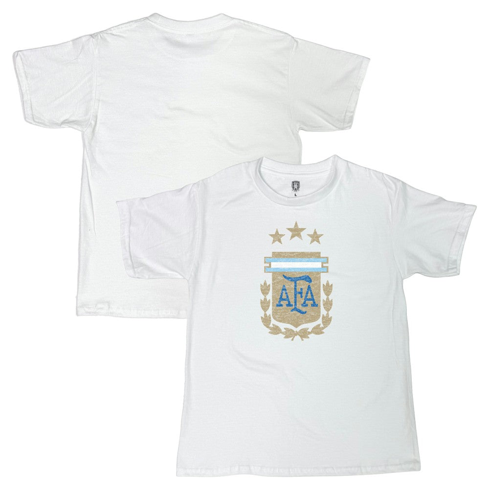 Argentina National Team 1863FC Youth Badge T-Shirt White - FIFA World CUP