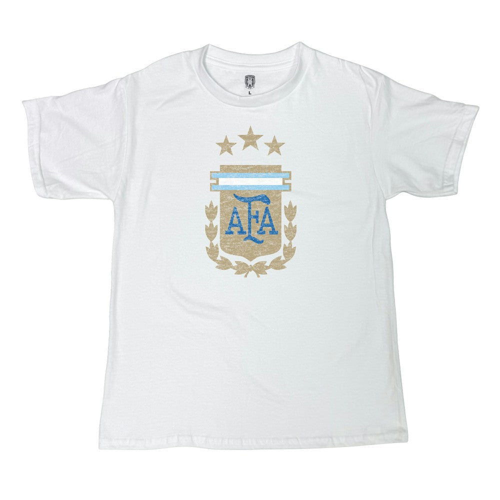 Argentina National Team 1863FC Youth Badge T-Shirt White - FIFA World CUP